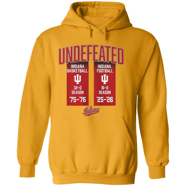 Undefeated Football And Basketball Seasons Indiana Hoosiers Hoodie