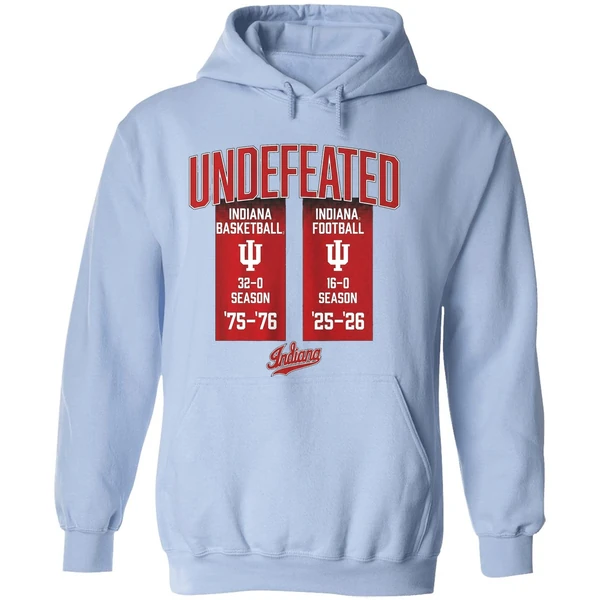 Undefeated Football And Basketball Seasons Indiana Hoosiers Hoodie - Image 4