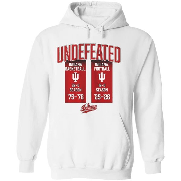 Undefeated Football And Basketball Seasons Indiana Hoosiers Hoodie - Image 8