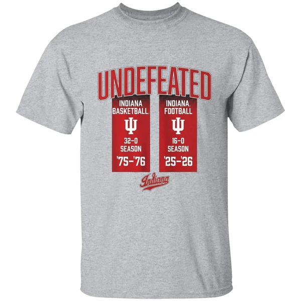 Undefeated Football And Basketball Seasons Indiana Hoosiers Shirt - Image 9