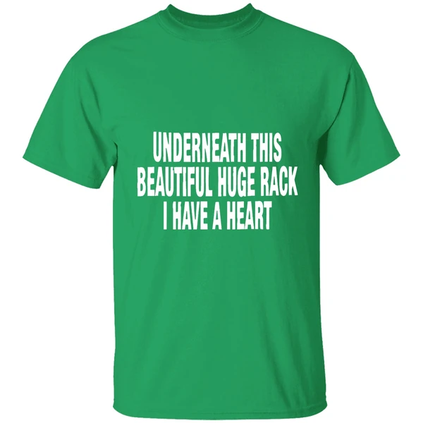 Underneath This Beautiful Huge Rack I Have A Heart Shirt - Image 2