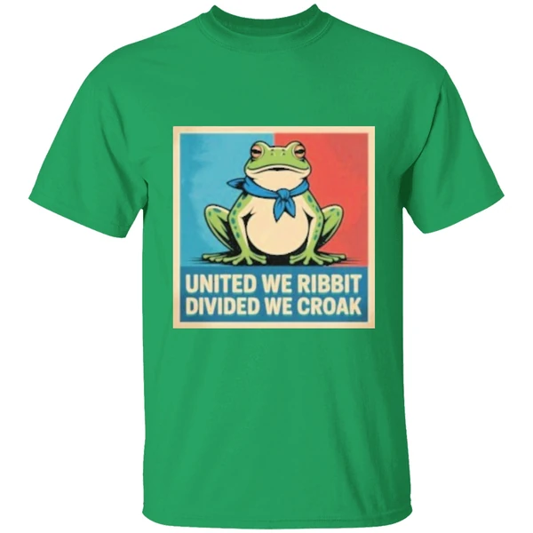United We Ribbit Divided We Croak Portland Frog Anti Ice Shirt - Image 8