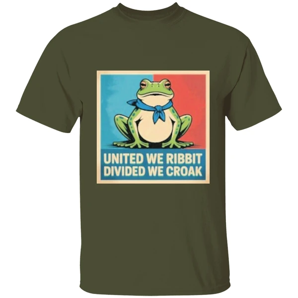 United We Ribbit Divided We Croak Portland Frog Anti Ice Shirt - Image 3