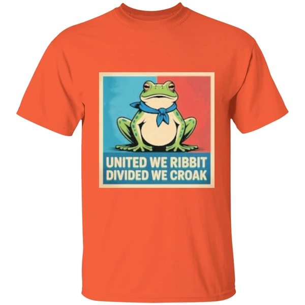 United We Ribbit Divided We Croak Portland Frog Anti Ice Shirt - Image 5