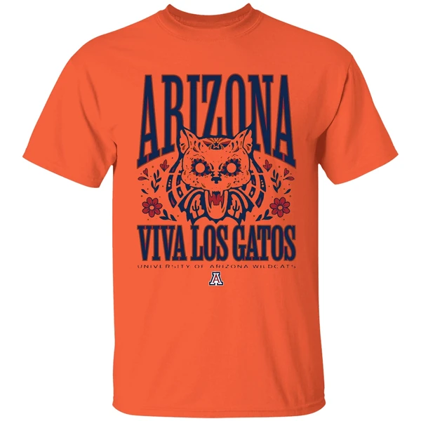 university of arizona wildcats viva los gatos shirt orange