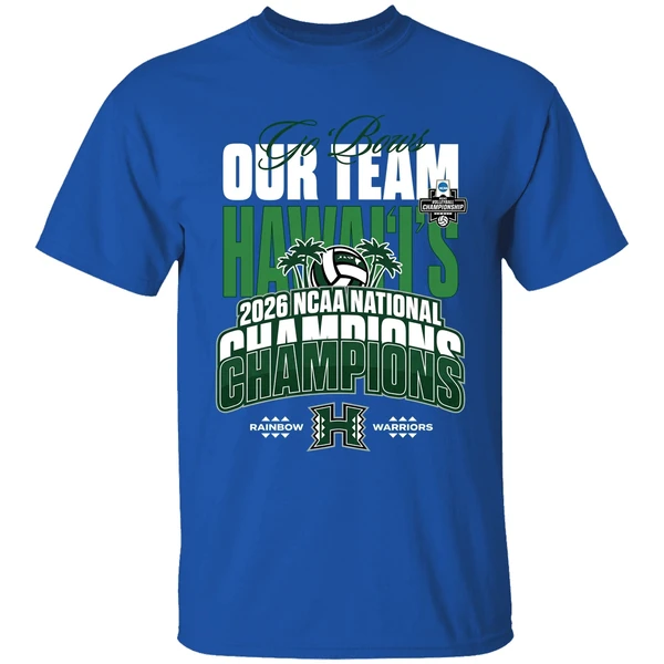 University Of Hawaii Ncaa 2026 Mens Volleyball National Champions Shirt - Image 8