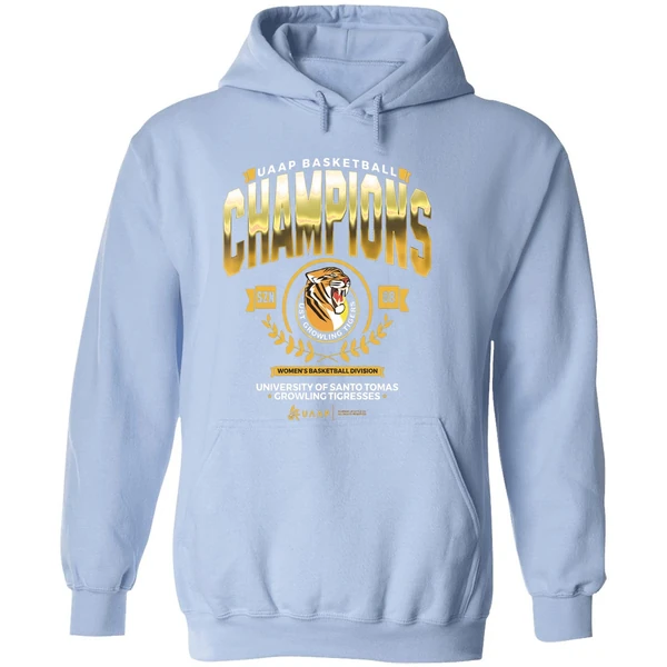 University Of Santo Tomas Growling Tigresses Uaap Basketball Champions Hoodie - Image 4