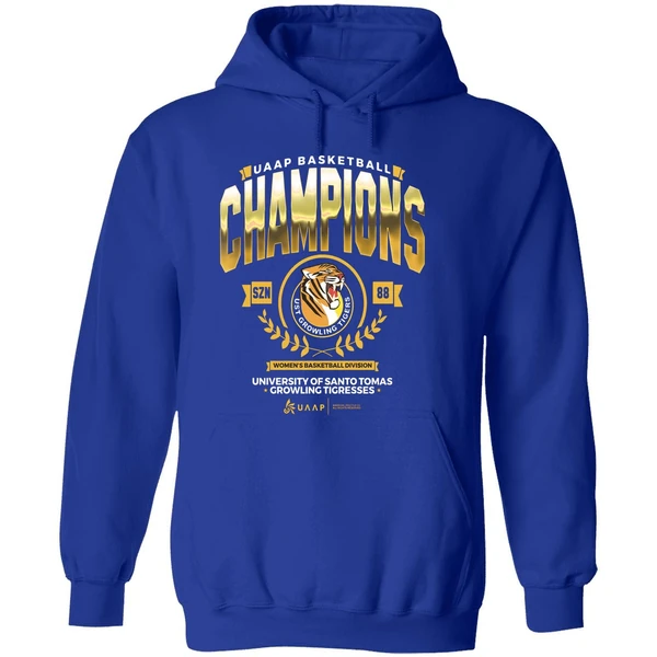 University Of Santo Tomas Growling Tigresses Uaap Basketball Champions Hoodie - Image 7