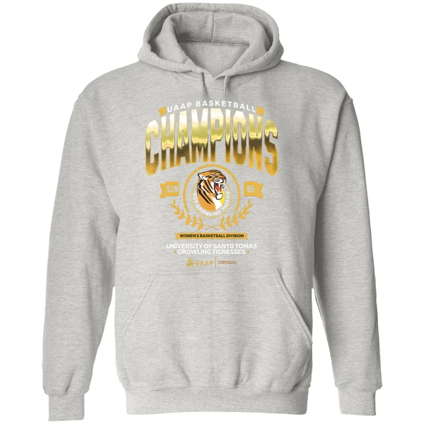 University Of Santo Tomas Growling Tigresses Uaap Basketball Champions Hoodie - Image 9
