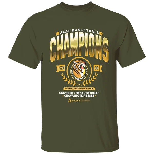 University Of Santo Tomas Growling Tigresses Uaap Basketball Champions Shirt - Image 4