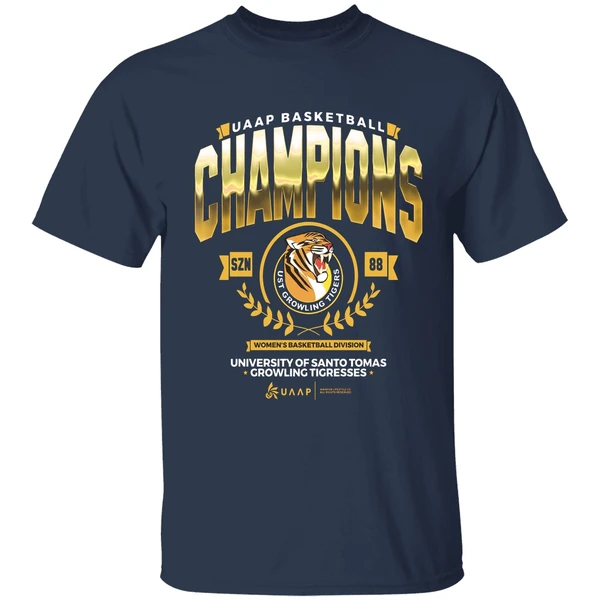 University Of Santo Tomas Growling Tigresses Uaap Basketball Champions Shirt - Image 5