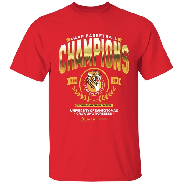 University Of Santo Tomas Growling Tigresses Uaap Basketball Champions Shirt - Image 7
