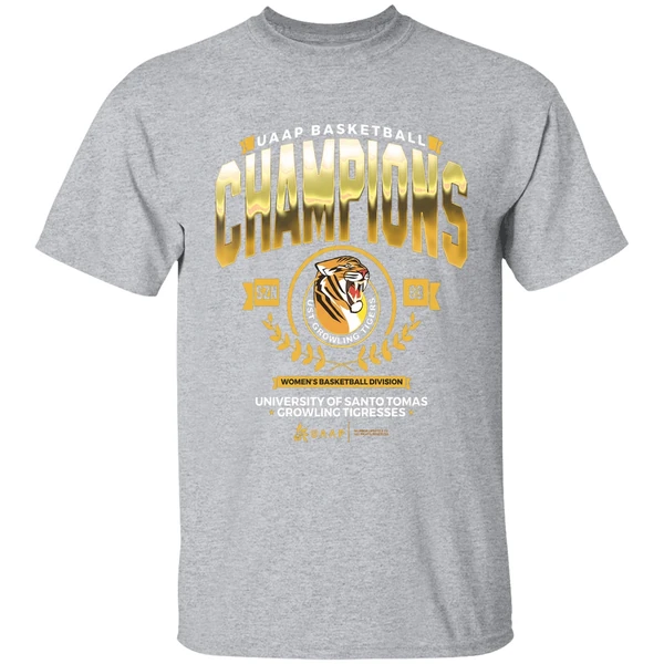 University Of Santo Tomas Growling Tigresses Uaap Basketball Champions Shirt - Image 9