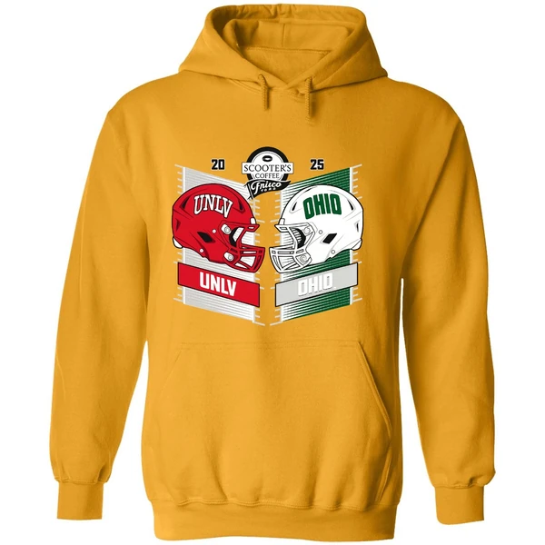 Unlv Rebels Vs Ohio Bobcats Scooters Coffee Frisco Bowl 2025 Hoodie