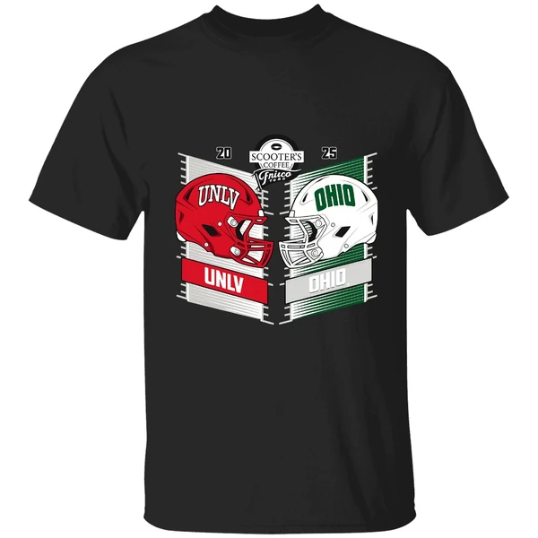 Unlv Rebels Vs Ohio Bobcats Scooters Coffee Frisco Bowl 2025 Shirt