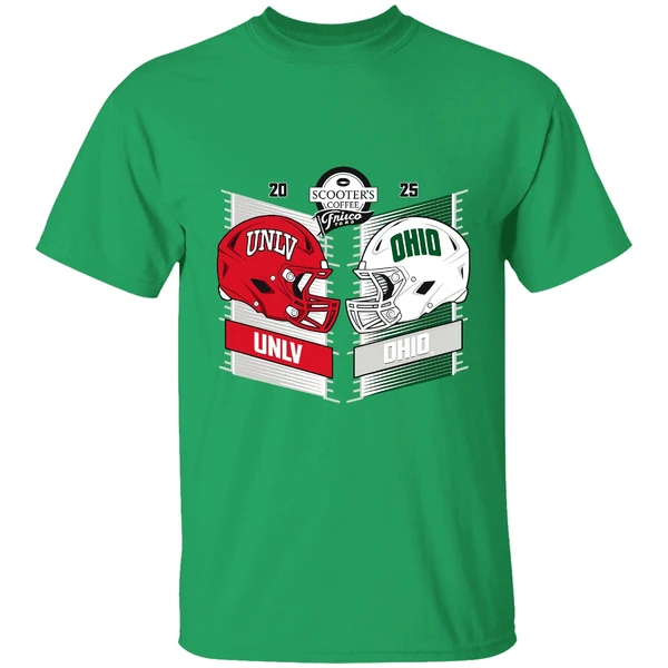 Unlv Rebels Vs Ohio Bobcats Scooters Coffee Frisco Bowl 2025 Shirt - Image 2