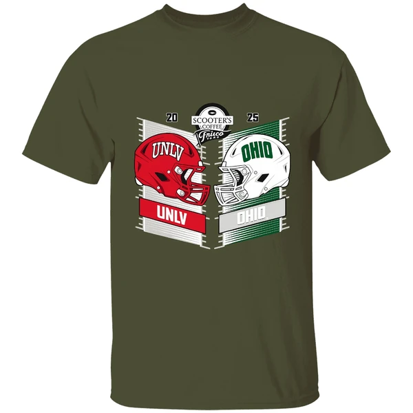 Unlv Rebels Vs Ohio Bobcats Scooters Coffee Frisco Bowl 2025 Shirt - Image 4