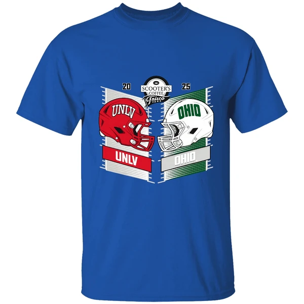 Unlv Rebels Vs Ohio Bobcats Scooters Coffee Frisco Bowl 2025 Shirt - Image 8