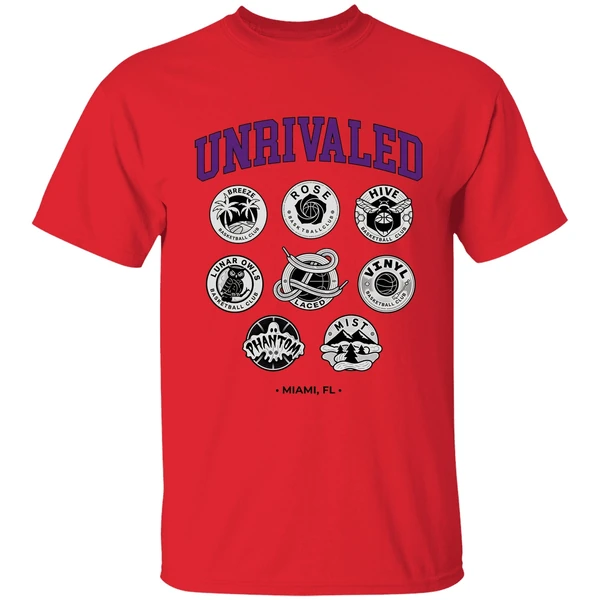 unrivaled since 25 league shirt red