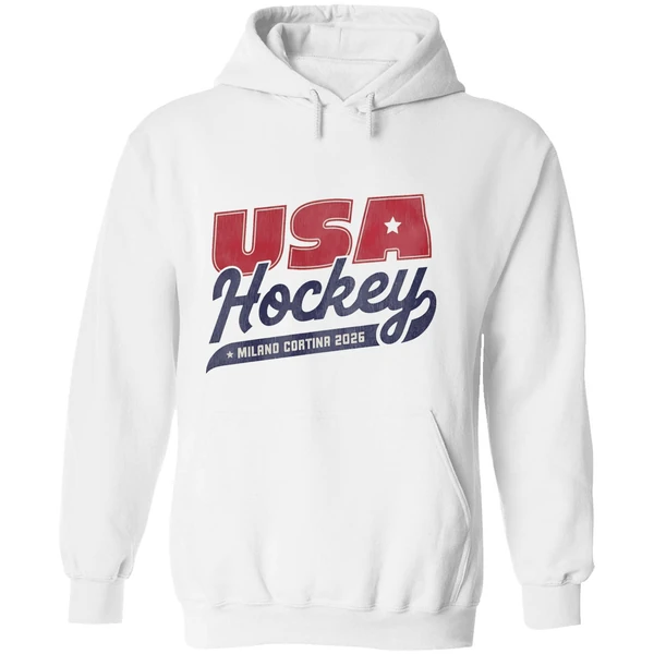 Usa Hockey 2026 Milano Cortina Logo Hoodie - Image 8