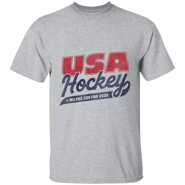 usa hockey 2026 milano cortina logo shirt sportgrey