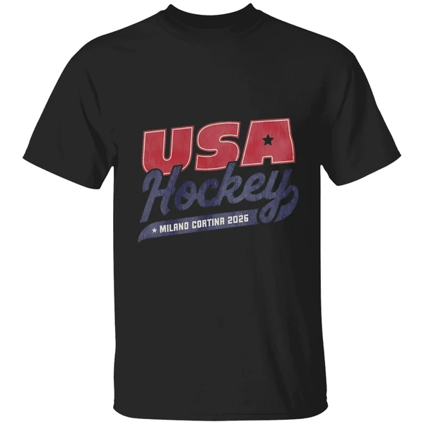 Usa Hockey 2026 Milano Cortina Logo Shirt - Image 7
