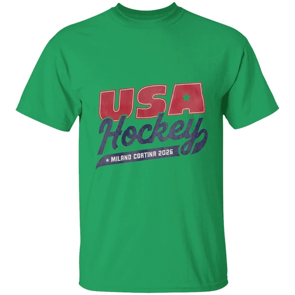 Usa Hockey 2026 Milano Cortina Logo Shirt - Image 8