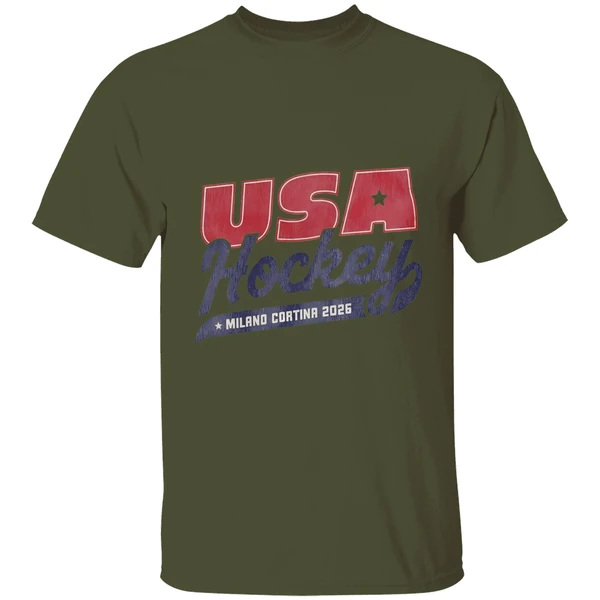 Usa Hockey 2026 Milano Cortina Logo Shirt - Image 9