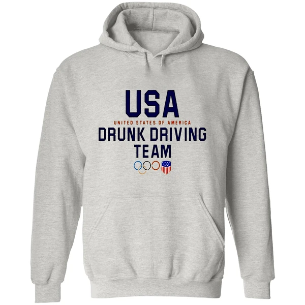 Usa United States Of America Drunk Driving Team Olympic Hoodie - Image 9