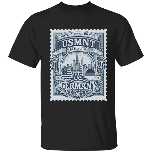 Usmnt Vs Germany 2026 International Friendly Match Up Stamp Shirt