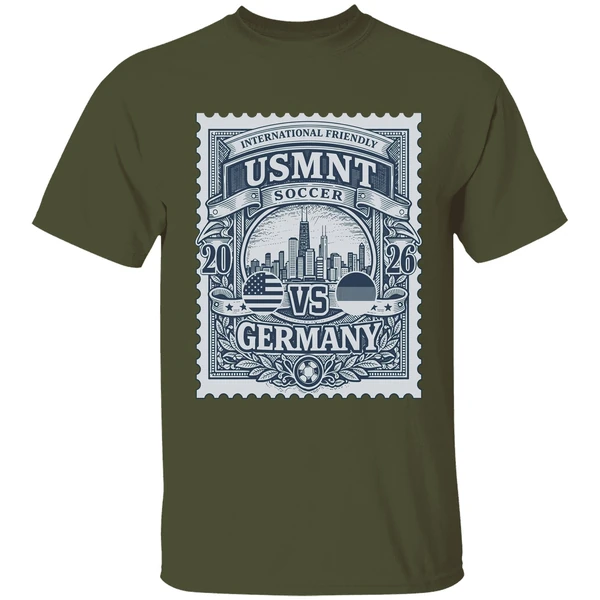 Usmnt Vs Germany 2026 International Friendly Match Up Stamp Shirt - Image 4