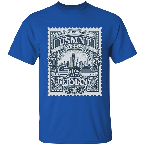 Usmnt Vs Germany 2026 International Friendly Match Up Stamp Shirt - Image 8