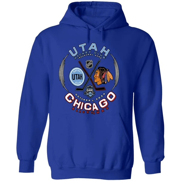 Utah Hockey Club Inaugural Game Chicago Blackhawks 2024 Hoodie - Image 7