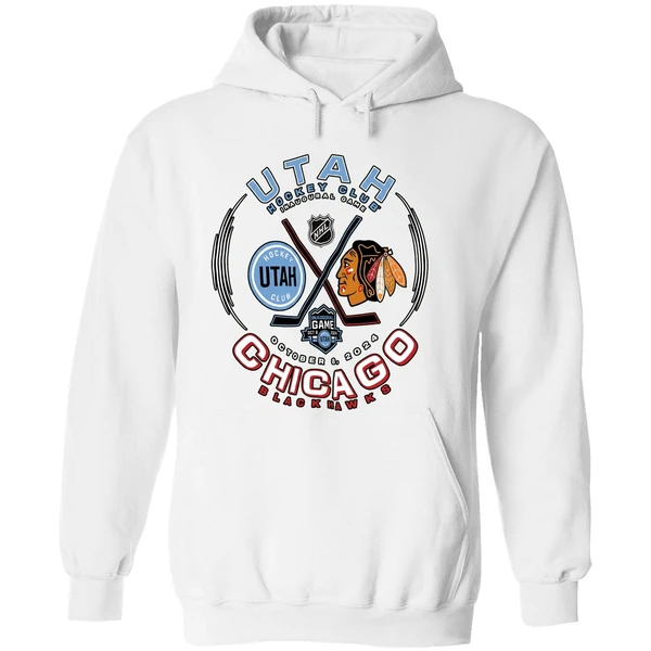 Utah Hockey Club Inaugural Game Chicago Blackhawks 2024 Hoodie - Image 8