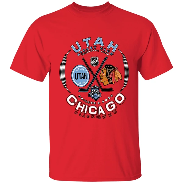 Utah Hockey Club Inaugural Game Chicago Blackhawks 2024 Shirt - Image 4