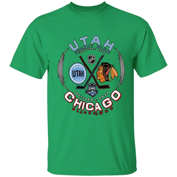 Utah Hockey Club Inaugural Game Chicago Blackhawks 2024 Shirt - Image 8