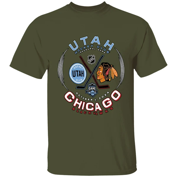 Utah Hockey Club Inaugural Game Chicago Blackhawks 2024 Shirt - Image 9