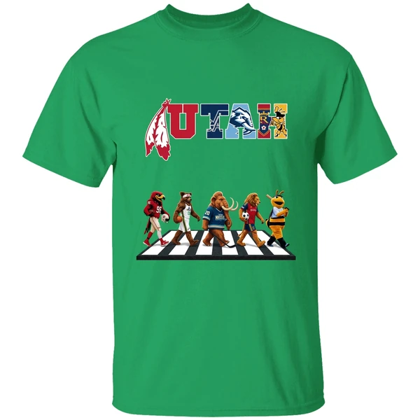 Utah Sports Team Mascots Abbey Road Shirt - Image 2