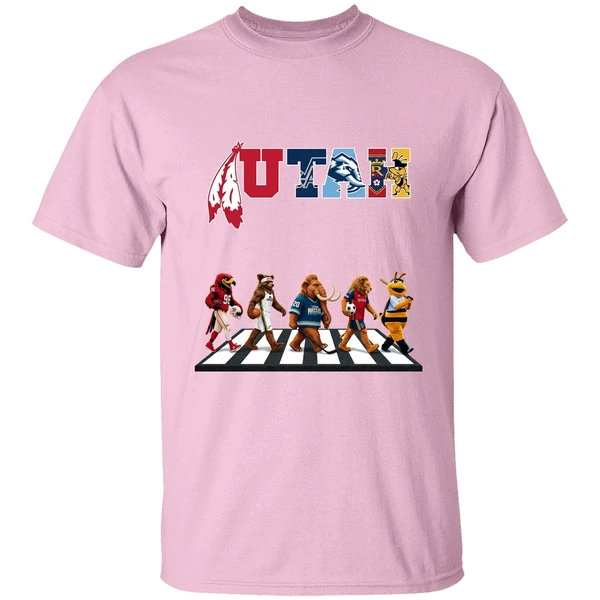Utah Sports Team Mascots Abbey Road Shirt - Image 3