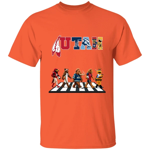 Utah Sports Team Mascots Abbey Road Shirt - Image 6