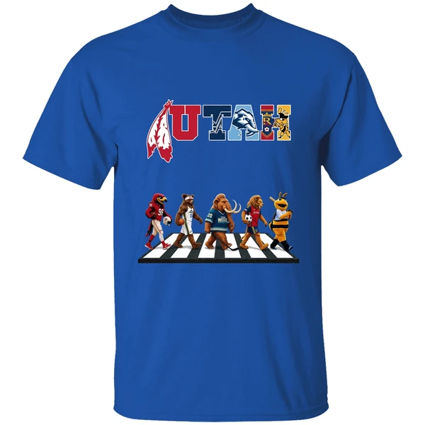 Utah Sports Team Mascots Abbey Road Shirt - Image 8