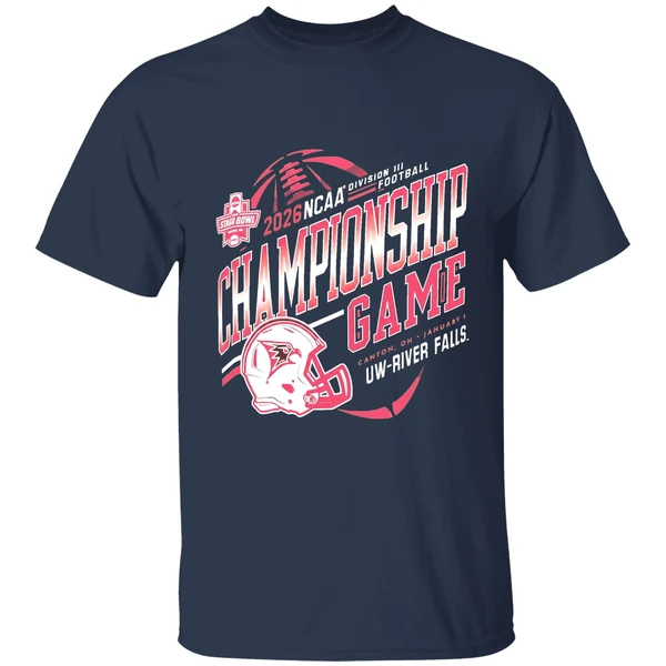 Uw River Falls Stagg Bowl 2026 Ncaa Division Iii Football Championship Game Helmet Shirt - Image 5