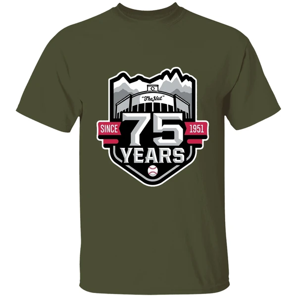 vancouver canadians nat bailey stadium 75th anniversary 2026 shirt militarygreen