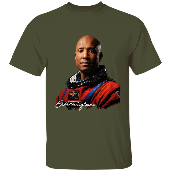 victor glover artemis 2 nasa graphic shirt militarygreen
