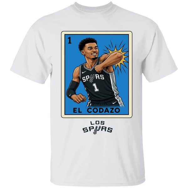 Victor Wembanyama Elbowing El Codazo San Antonio Spurs Nba 2026 Shirt