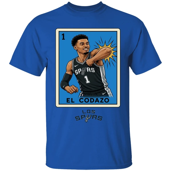 Victor Wembanyama Elbowing El Codazo San Antonio Spurs Nba 2026 Shirt - Image 5