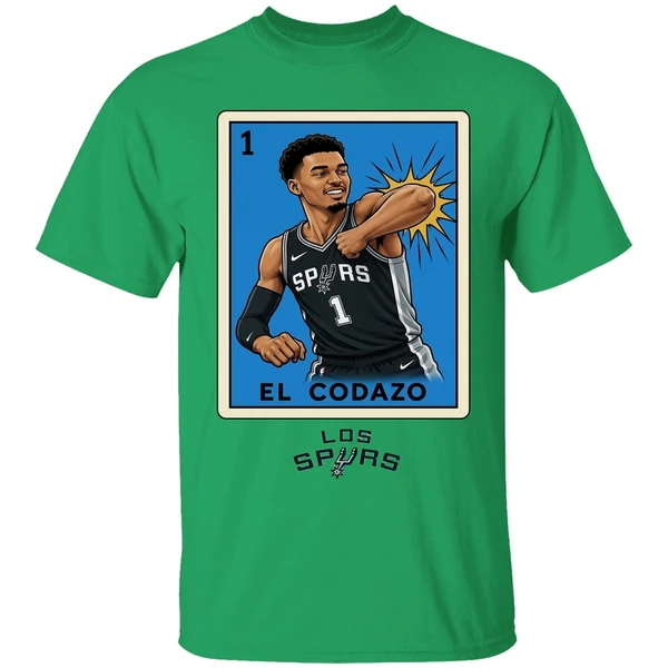 Victor Wembanyama Elbowing El Codazo San Antonio Spurs Nba 2026 Shirt - Image 8
