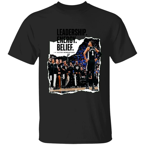 Victor Wembanyama Leadership Energy Belief Shirt - Image 7
