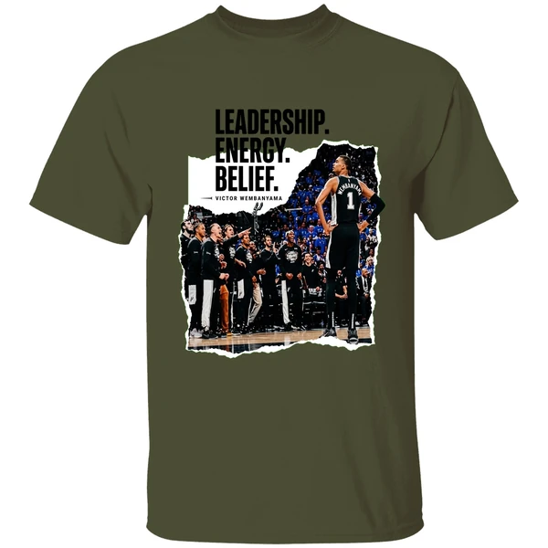 Victor Wembanyama Leadership Energy Belief Shirt - Image 9