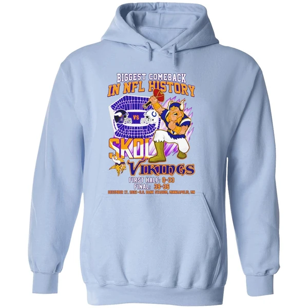 Vikings Biggest Comeback In Nfl History Skol Vikings Hoodie - Image 4